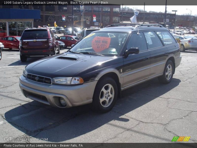 Black Granite Pearl / Black 1998 Subaru Legacy Outback Limited Wagon