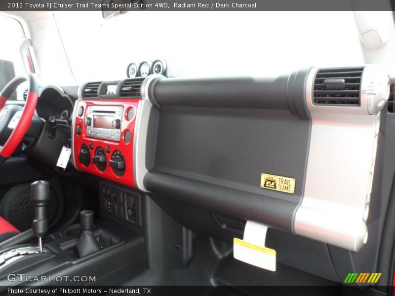 Dashboard of 2012 FJ Cruiser Trail Teams Special Edition 4WD