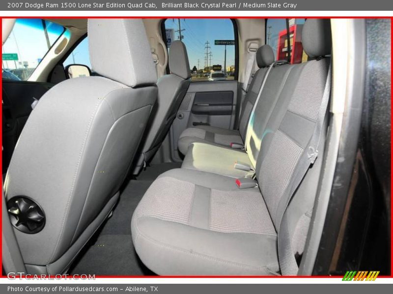 Brilliant Black Crystal Pearl / Medium Slate Gray 2007 Dodge Ram 1500 Lone Star Edition Quad Cab