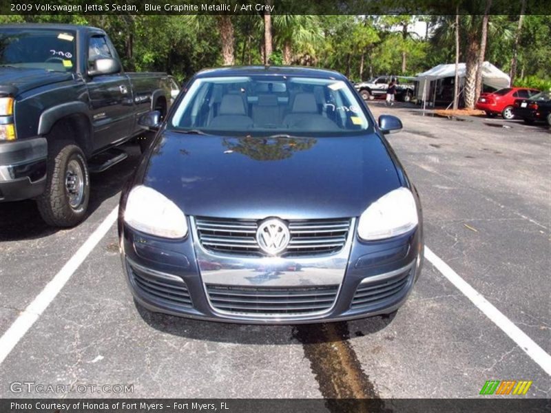 Blue Graphite Metallic / Art Grey 2009 Volkswagen Jetta S Sedan