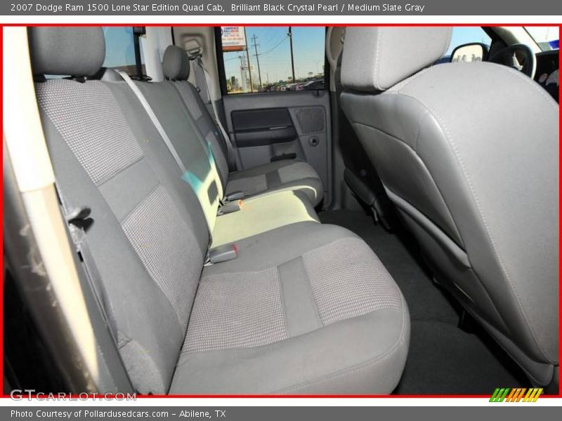 Brilliant Black Crystal Pearl / Medium Slate Gray 2007 Dodge Ram 1500 Lone Star Edition Quad Cab