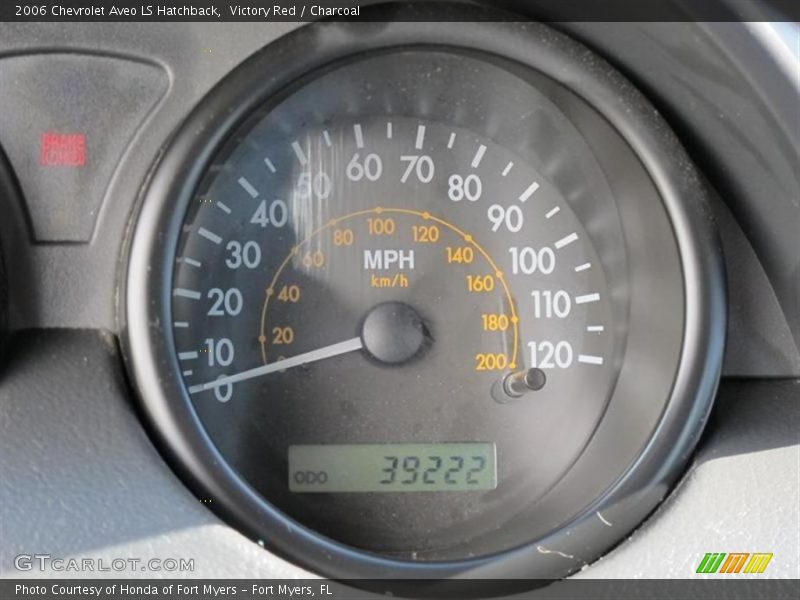 Victory Red / Charcoal 2006 Chevrolet Aveo LS Hatchback