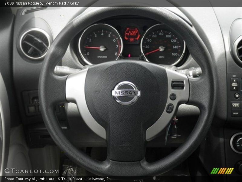 Venom Red / Gray 2009 Nissan Rogue S