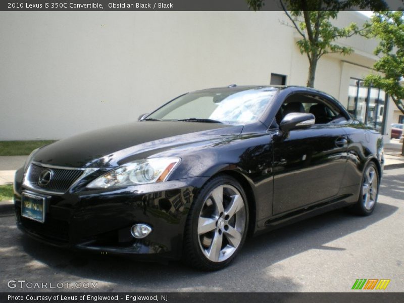 Obsidian Black / Black 2010 Lexus IS 350C Convertible