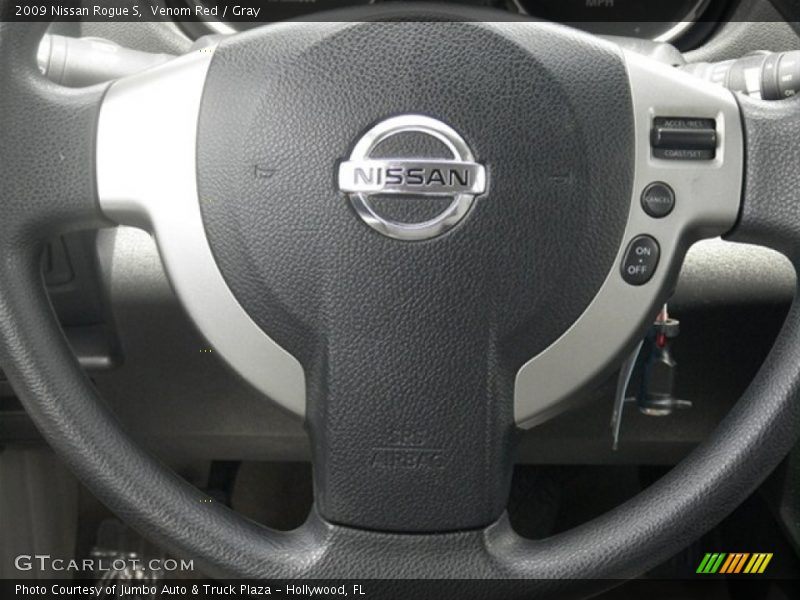 Venom Red / Gray 2009 Nissan Rogue S