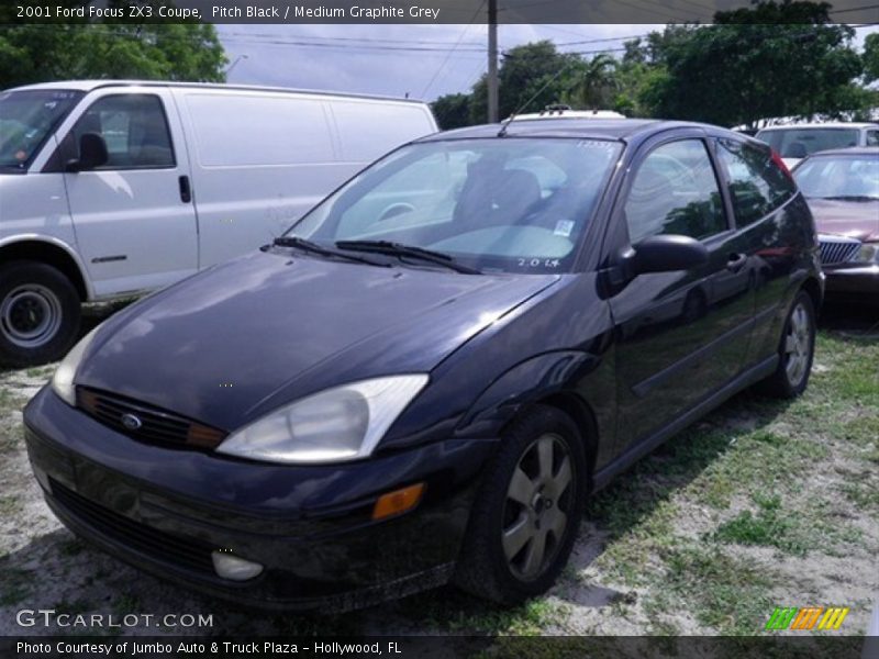 Pitch Black / Medium Graphite Grey 2001 Ford Focus ZX3 Coupe