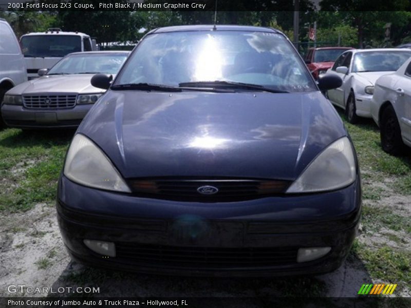 Pitch Black / Medium Graphite Grey 2001 Ford Focus ZX3 Coupe