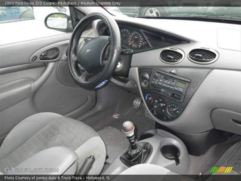 Pitch Black / Medium Graphite Grey 2001 Ford Focus ZX3 Coupe