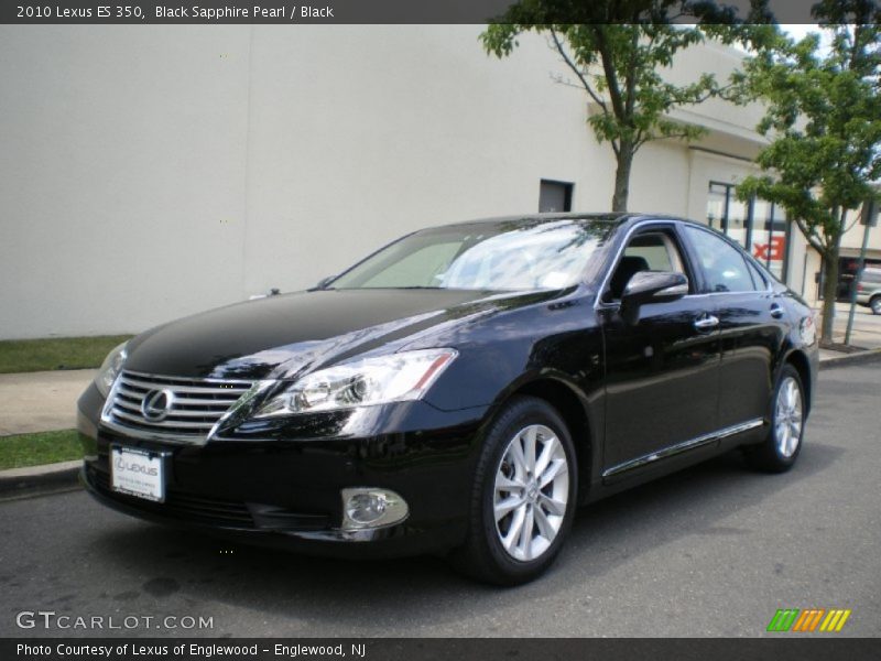 Black Sapphire Pearl / Black 2010 Lexus ES 350