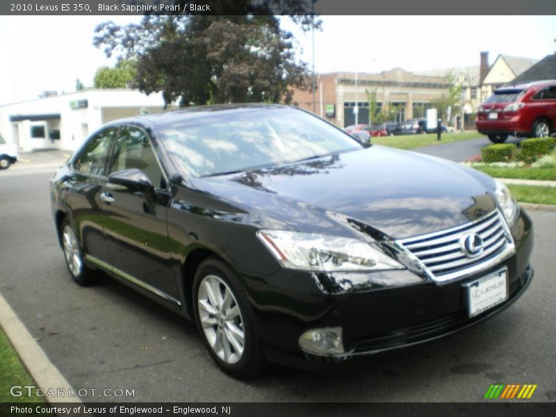 Black Sapphire Pearl / Black 2010 Lexus ES 350