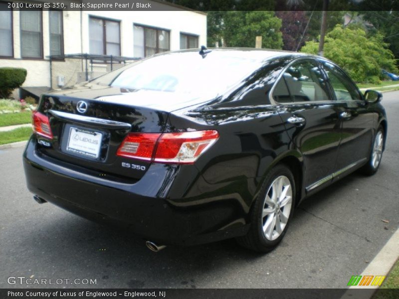 Black Sapphire Pearl / Black 2010 Lexus ES 350