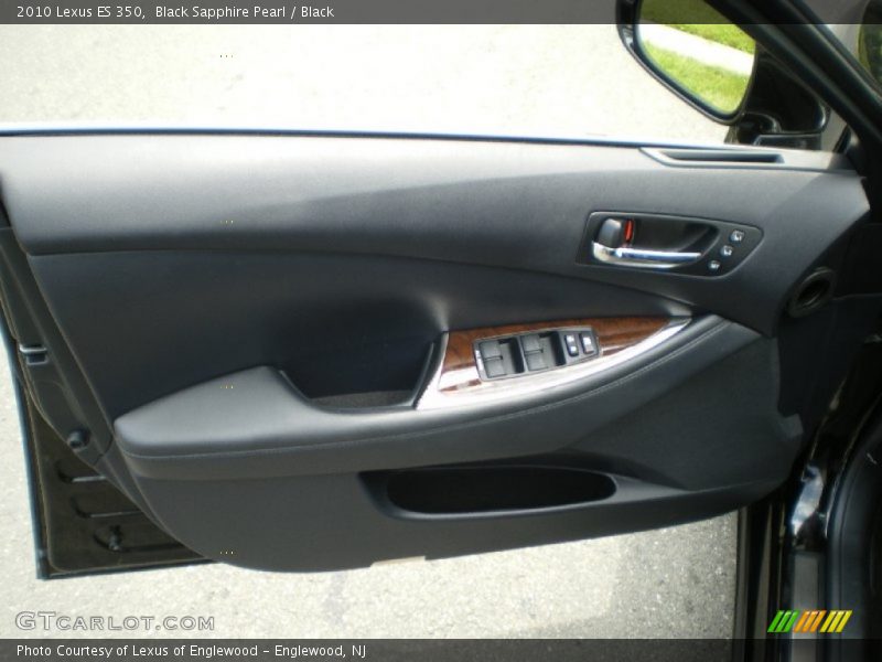 Black Sapphire Pearl / Black 2010 Lexus ES 350
