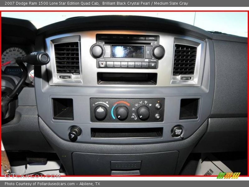 Brilliant Black Crystal Pearl / Medium Slate Gray 2007 Dodge Ram 1500 Lone Star Edition Quad Cab