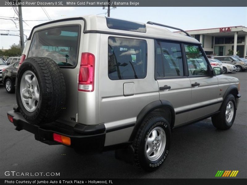 White Gold Pearl Metallic / Bahama Beige 2001 Land Rover Discovery II SE