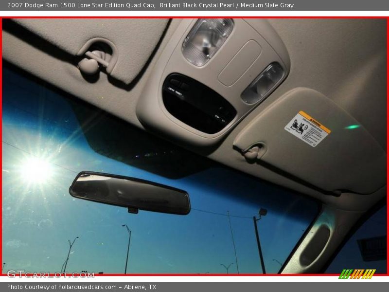 Brilliant Black Crystal Pearl / Medium Slate Gray 2007 Dodge Ram 1500 Lone Star Edition Quad Cab