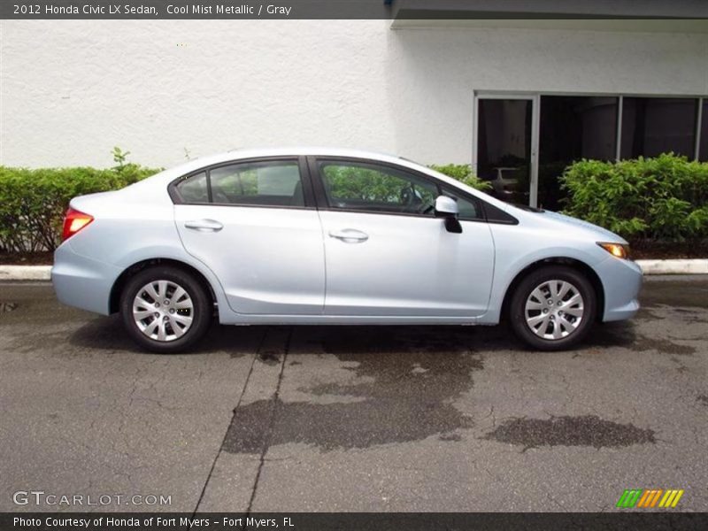 Cool Mist Metallic / Gray 2012 Honda Civic LX Sedan