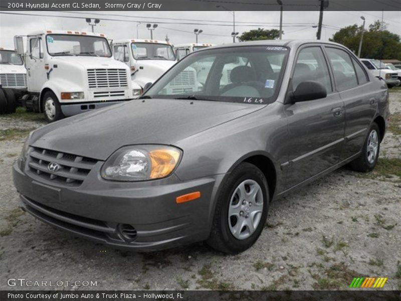 Stormy Gray / Gray 2004 Hyundai Accent GL Sedan