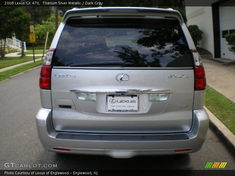 Titanium Silver Metallic / Dark Gray 2008 Lexus GX 470