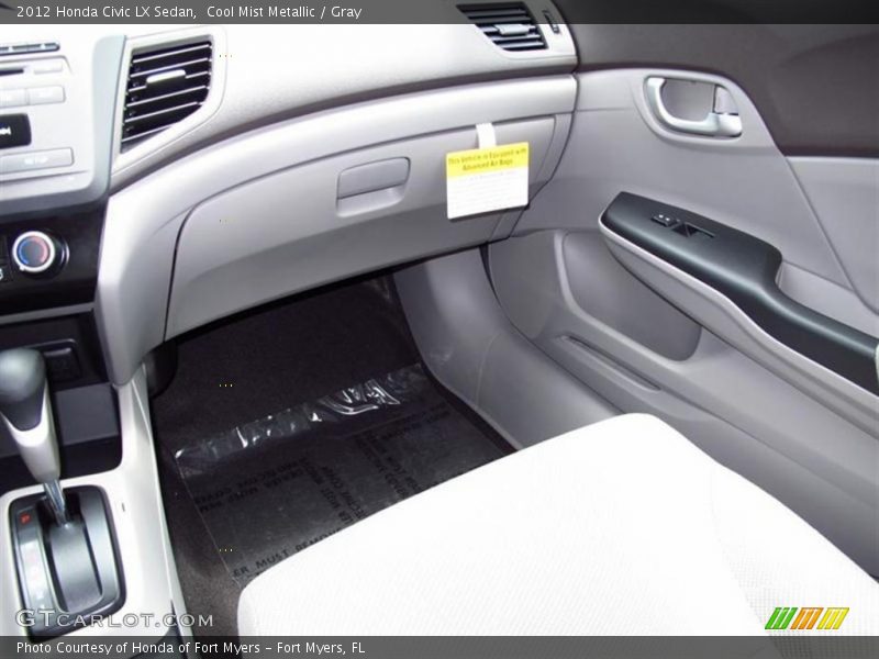 Cool Mist Metallic / Gray 2012 Honda Civic LX Sedan
