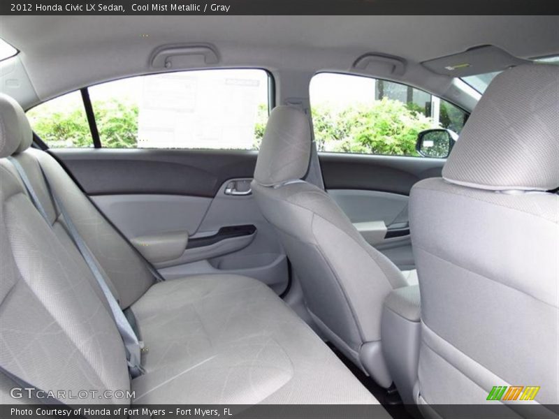 Cool Mist Metallic / Gray 2012 Honda Civic LX Sedan