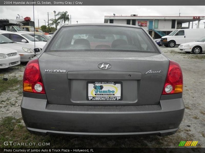 Stormy Gray / Gray 2004 Hyundai Accent GL Sedan