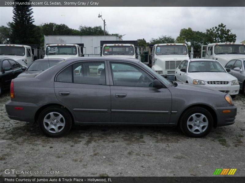Stormy Gray / Gray 2004 Hyundai Accent GL Sedan
