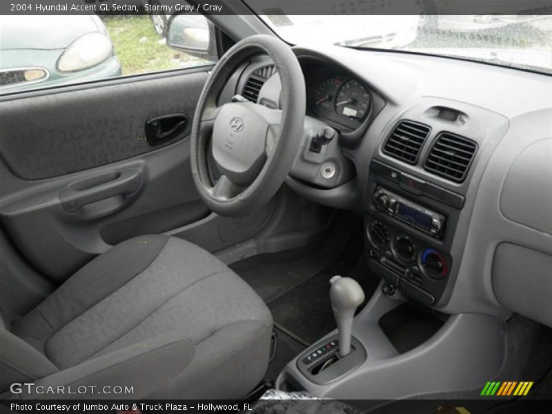 Stormy Gray / Gray 2004 Hyundai Accent GL Sedan