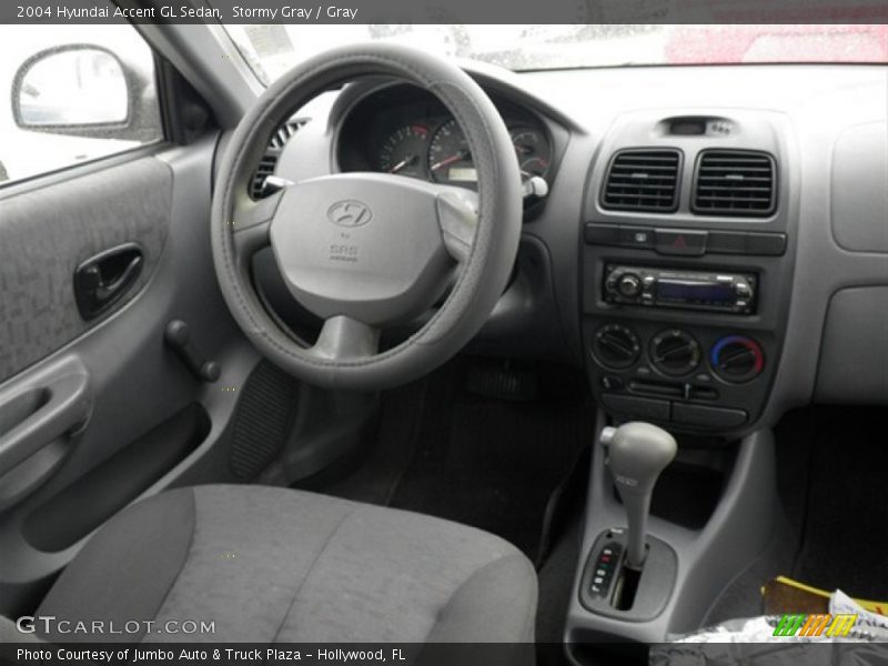 Stormy Gray / Gray 2004 Hyundai Accent GL Sedan