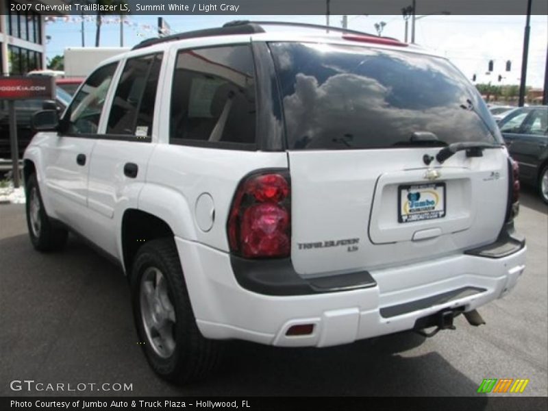 Summit White / Light Gray 2007 Chevrolet TrailBlazer LS