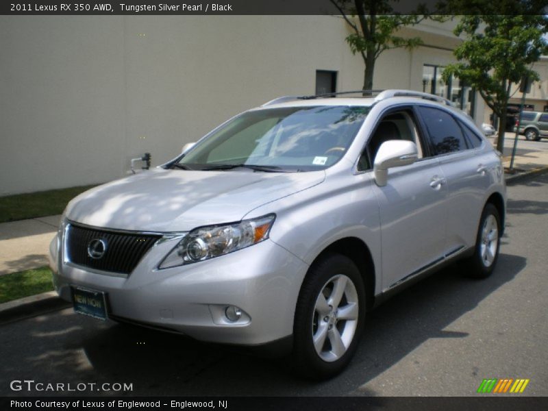 Tungsten Silver Pearl / Black 2011 Lexus RX 350 AWD