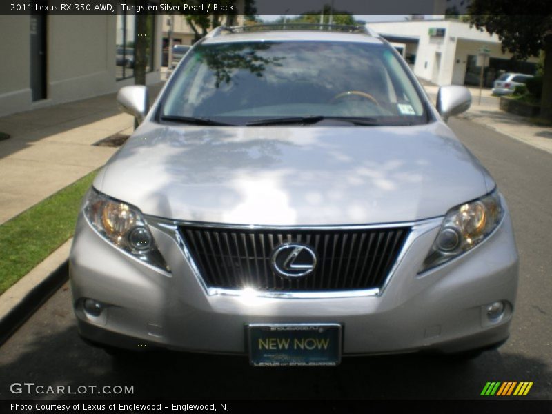 Tungsten Silver Pearl / Black 2011 Lexus RX 350 AWD