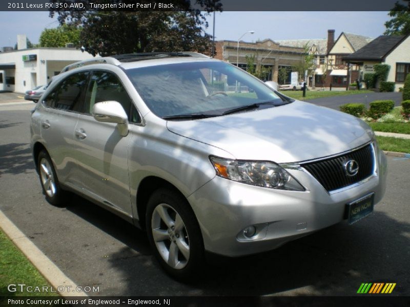 Tungsten Silver Pearl / Black 2011 Lexus RX 350 AWD