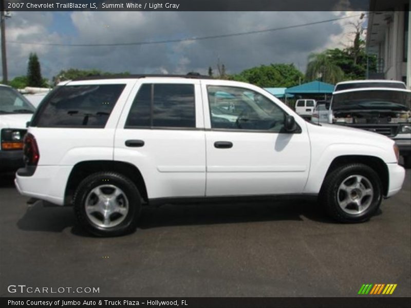 Summit White / Light Gray 2007 Chevrolet TrailBlazer LS