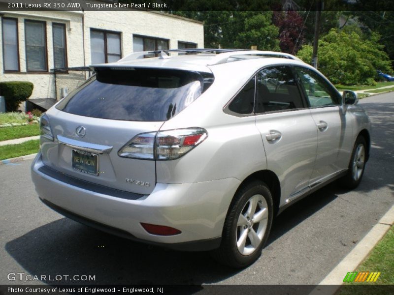 Tungsten Silver Pearl / Black 2011 Lexus RX 350 AWD