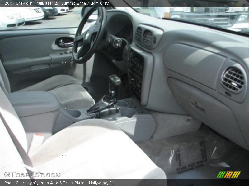 Summit White / Light Gray 2007 Chevrolet TrailBlazer LS