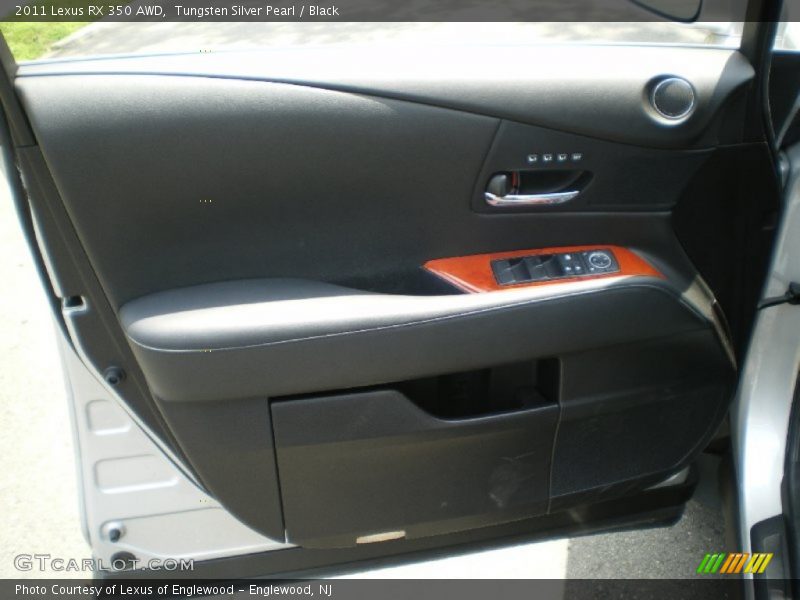 Tungsten Silver Pearl / Black 2011 Lexus RX 350 AWD