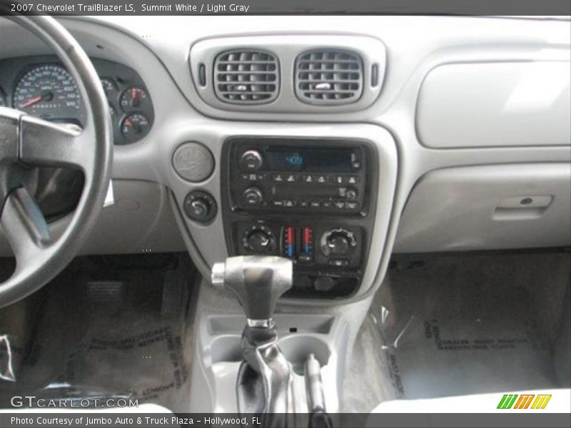 Summit White / Light Gray 2007 Chevrolet TrailBlazer LS