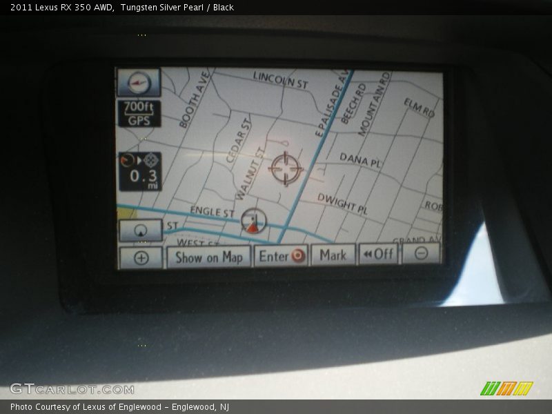 Tungsten Silver Pearl / Black 2011 Lexus RX 350 AWD