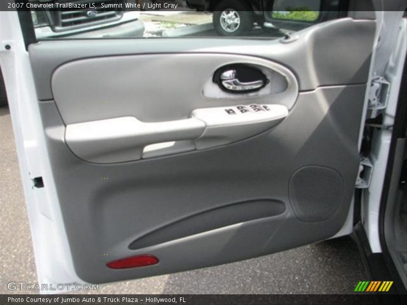 Summit White / Light Gray 2007 Chevrolet TrailBlazer LS