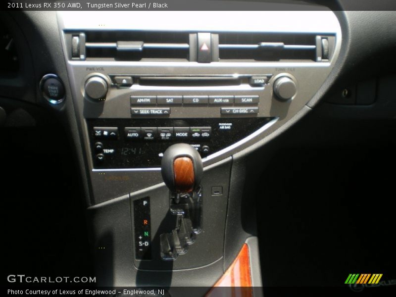 Tungsten Silver Pearl / Black 2011 Lexus RX 350 AWD