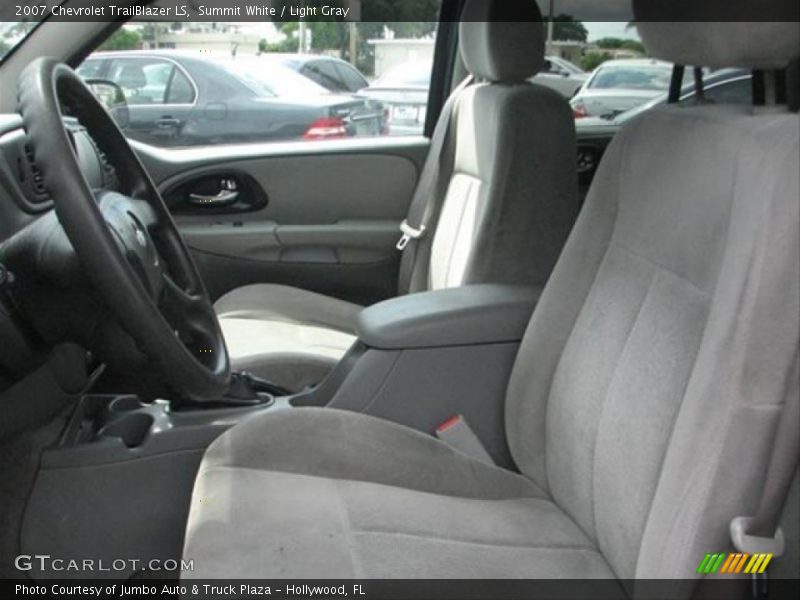 Summit White / Light Gray 2007 Chevrolet TrailBlazer LS