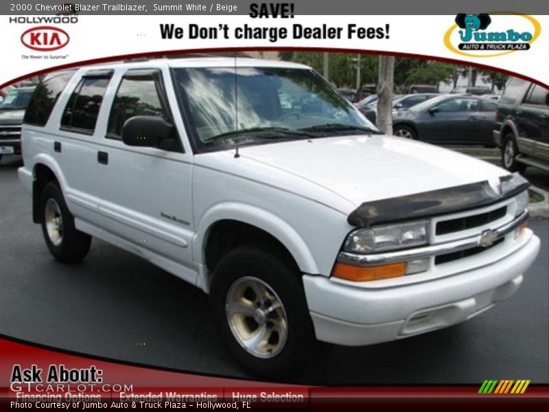 Summit White / Beige 2000 Chevrolet Blazer Trailblazer