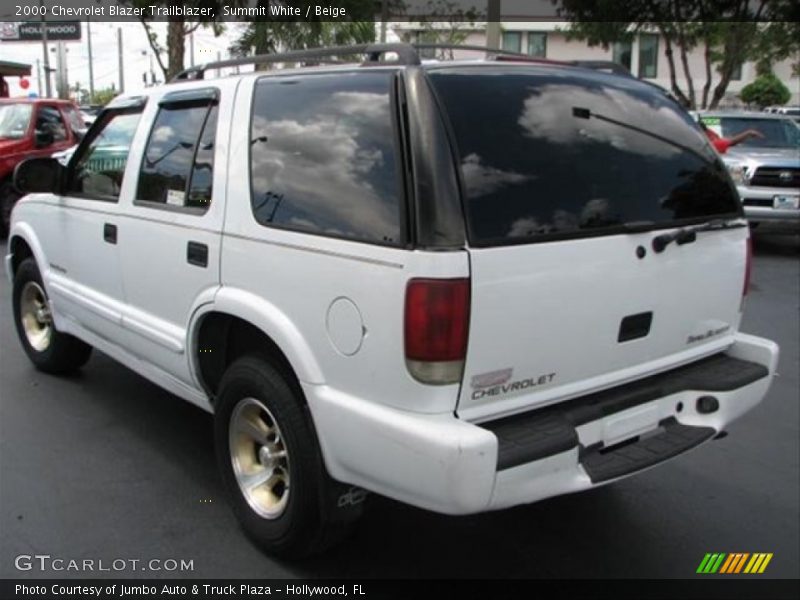 Summit White / Beige 2000 Chevrolet Blazer Trailblazer