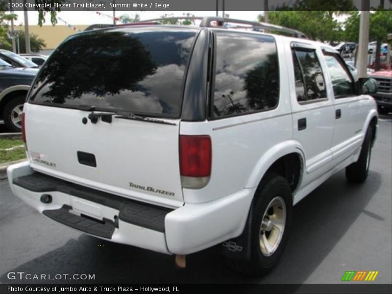 Summit White / Beige 2000 Chevrolet Blazer Trailblazer