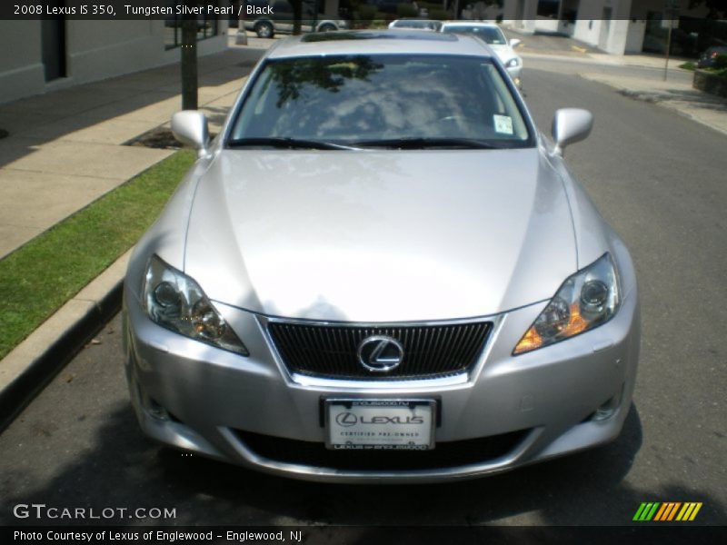 Tungsten Silver Pearl / Black 2008 Lexus IS 350