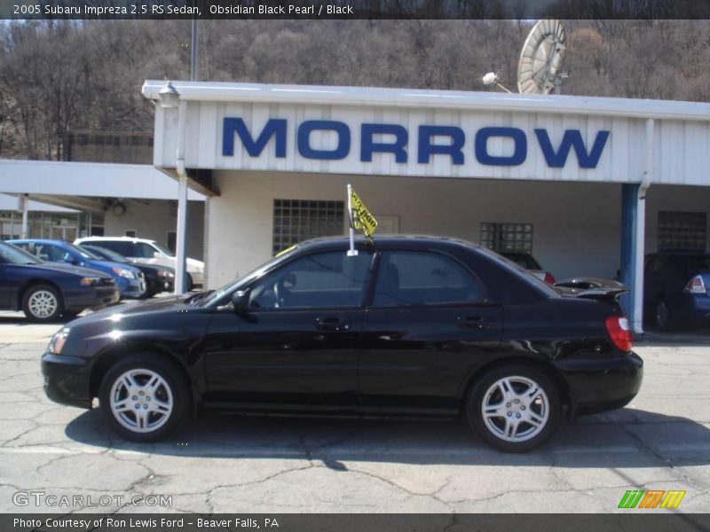 Obsidian Black Pearl / Black 2005 Subaru Impreza 2.5 RS Sedan