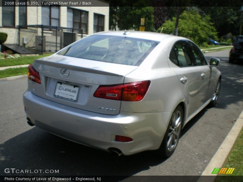Tungsten Silver Pearl / Black 2008 Lexus IS 350