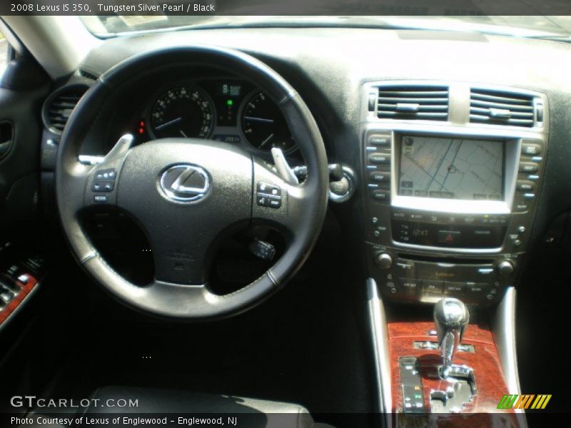 Tungsten Silver Pearl / Black 2008 Lexus IS 350