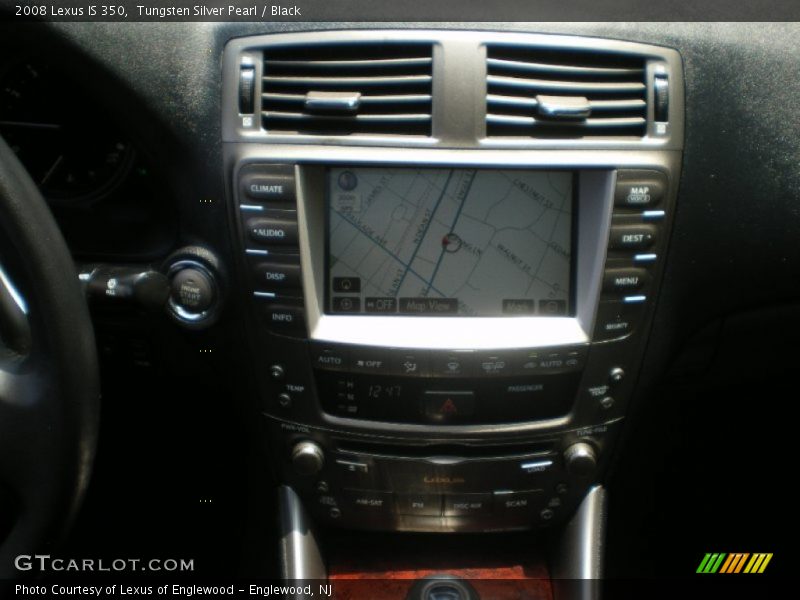 Tungsten Silver Pearl / Black 2008 Lexus IS 350
