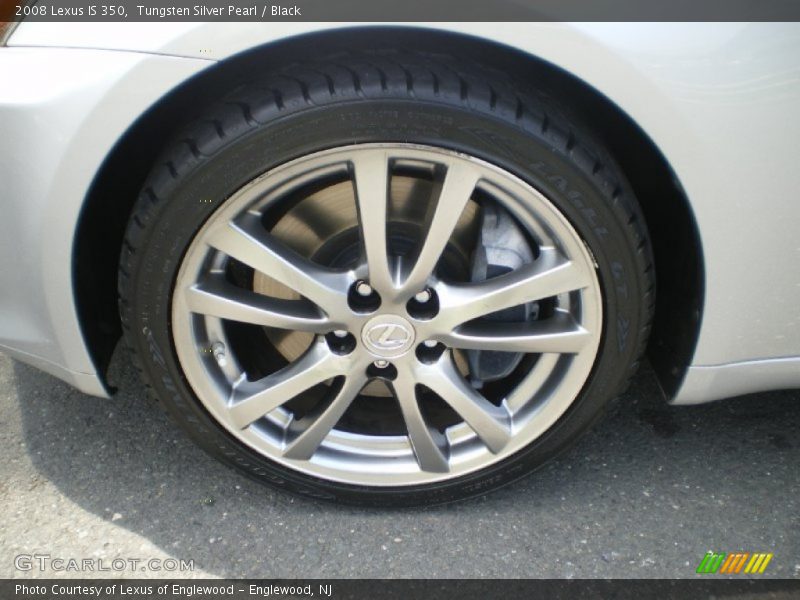 Tungsten Silver Pearl / Black 2008 Lexus IS 350